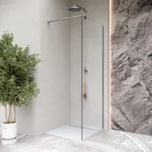 HIEMAL - Base de duche branca antiderrapante, resistente, duradouro - Inc. sifão e grelha de inox