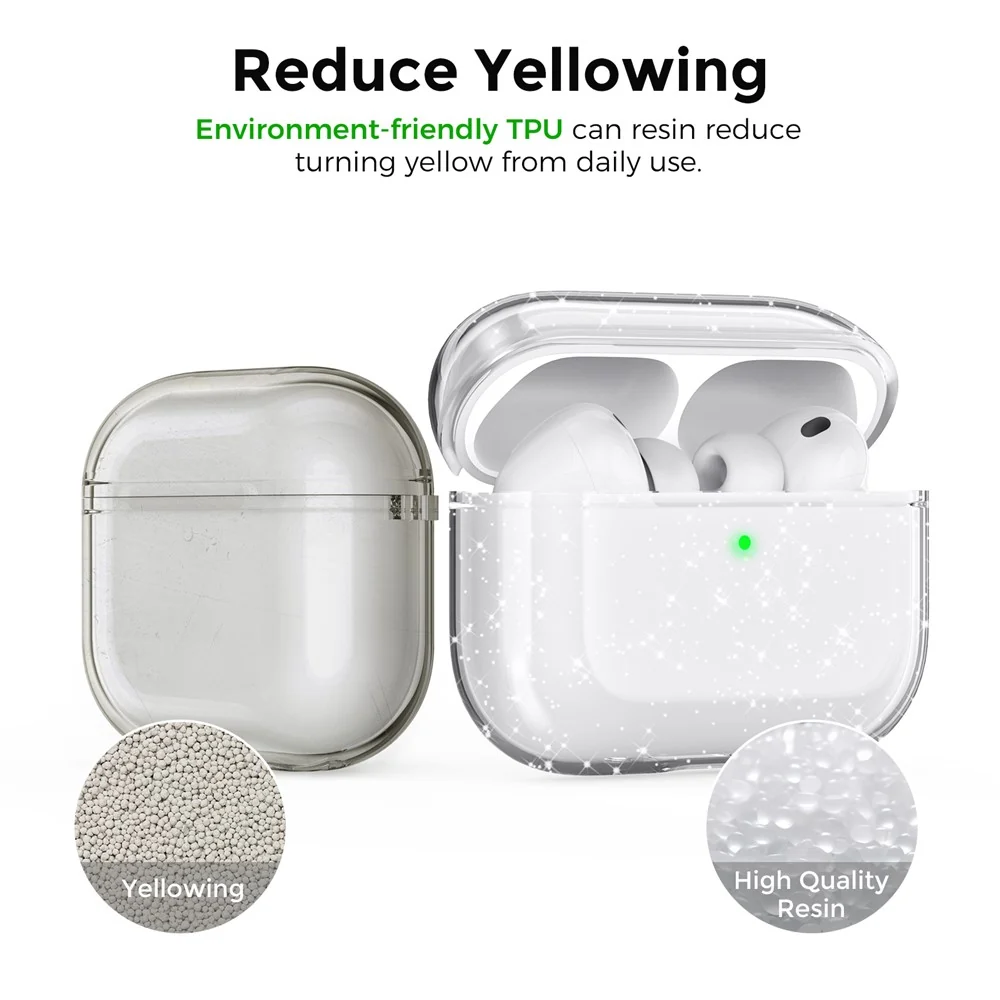 Capa Transparente com Brilho para AirPods Pro 3 - Image 5