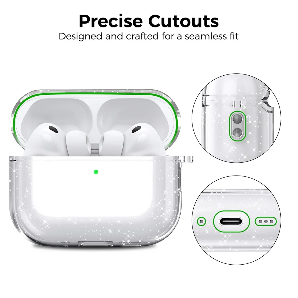 Capa Transparente com Brilho para AirPods Pro 3 - Image 6