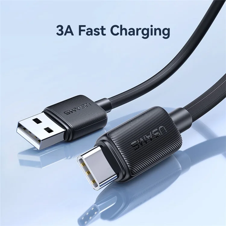 Cabo de Carregamento Rápido Usams KY 2m Tipo-C USB 3A - Image 4