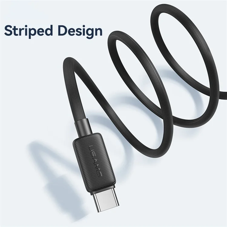 Cabo de Carregamento Rápido Usams KY 2m Tipo-C USB 3A - Image 7