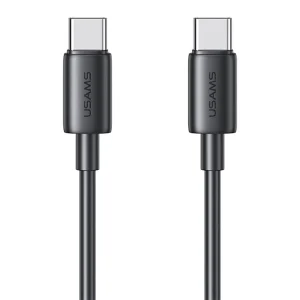 Cabo de Carregamento Usams 60W Tipo-C para Tipo-C 1m