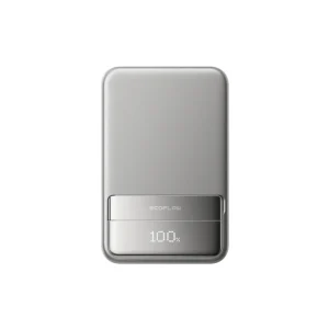 Ecoflow RAPID Magnetic Powerbank 10000mAh em Prateado - Powerbank Magnética
