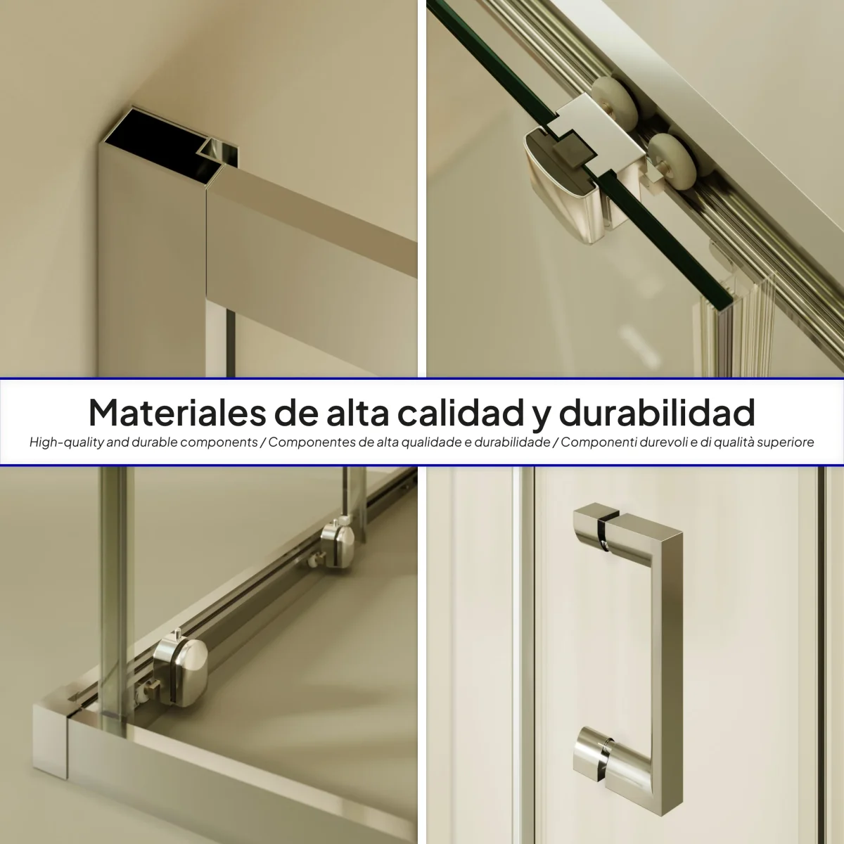 DORA - Cabine de duche com portas de correr em vidro temperado - Image 5