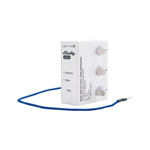 Shelly 3EM-63T Gen3 - Medidor de consumo trifásico com Terminais WiFi c/ 3 TC’s