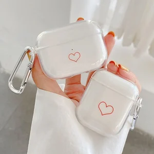 Capa AirPods Red Heart